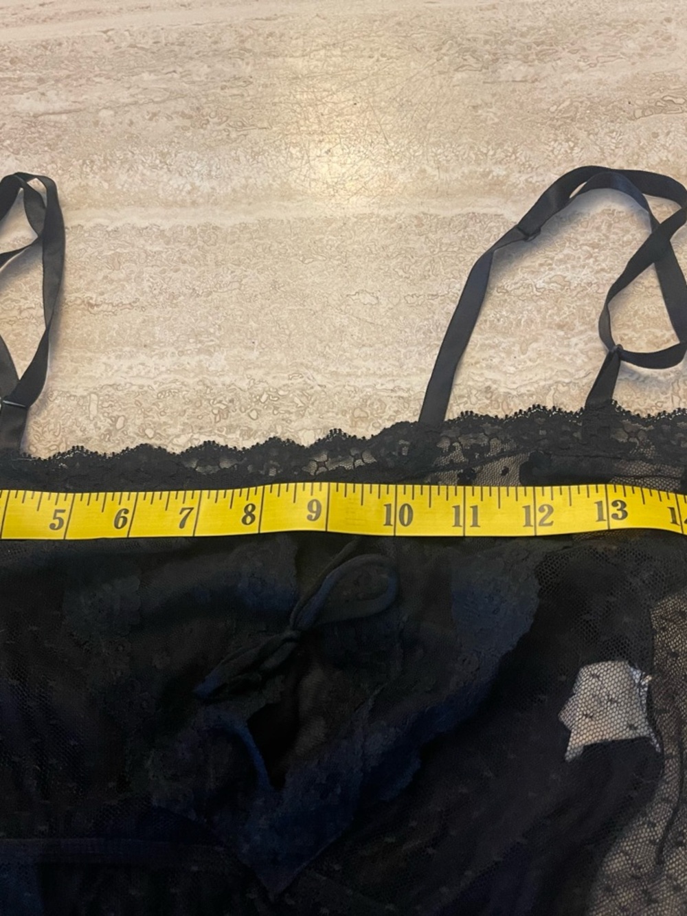 Black Lace GOSSARD ARTEMIS Camisole Union Label Small S Vintage Lingerie Beauty - Picture 9 of 15